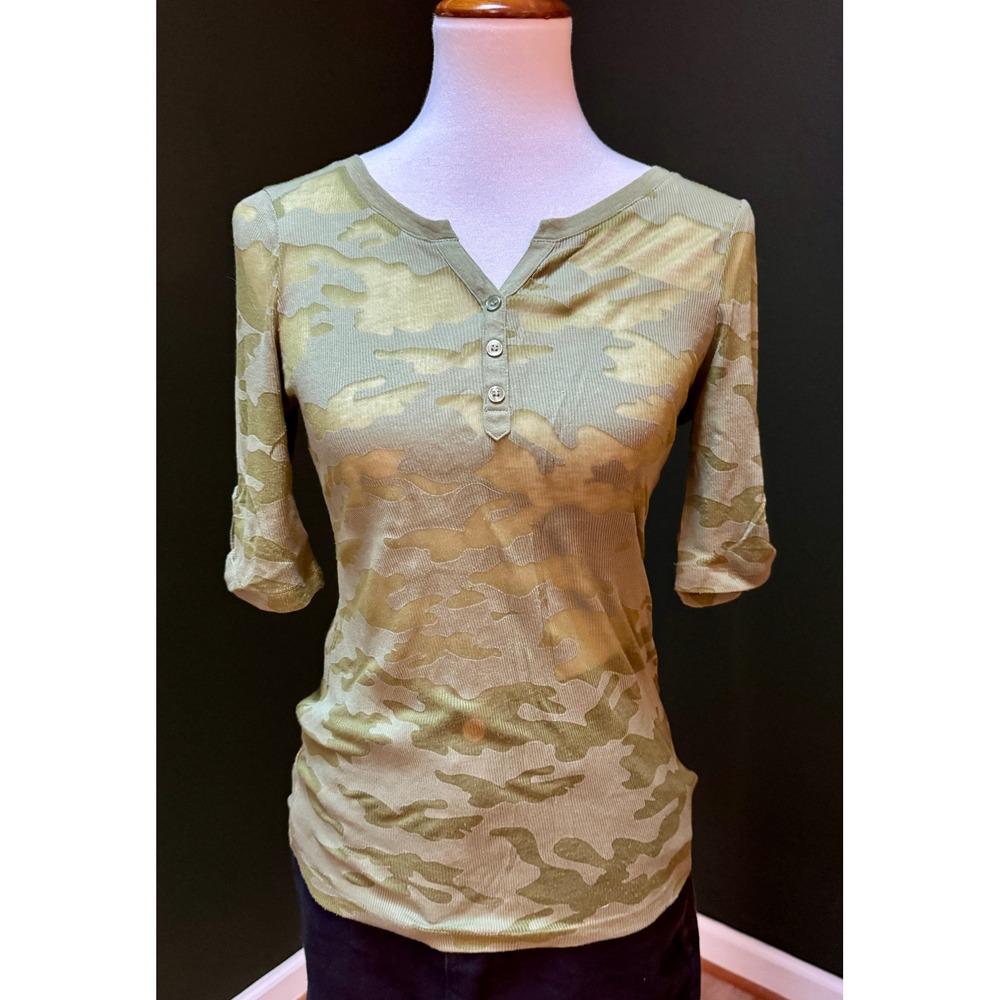 Y2K l.e.i. Camouflage Print Junior's Top Size L